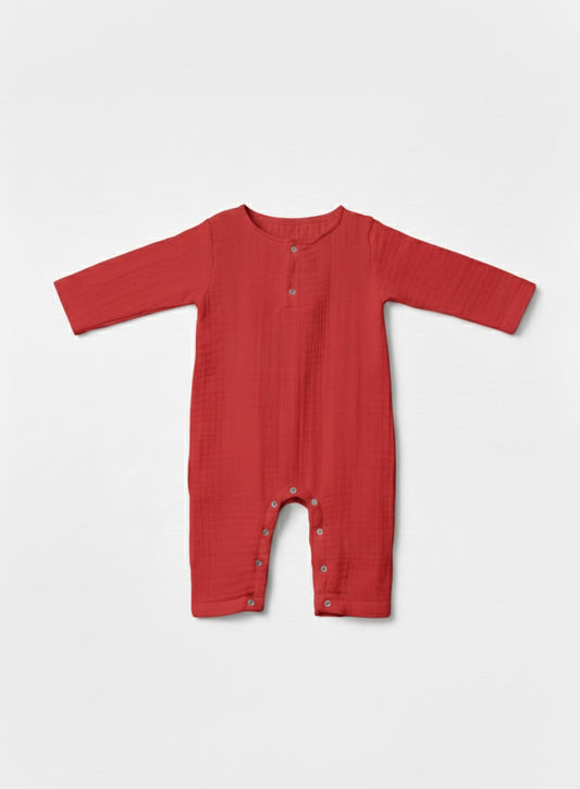 Baby Bodysuit Long/Strawberry