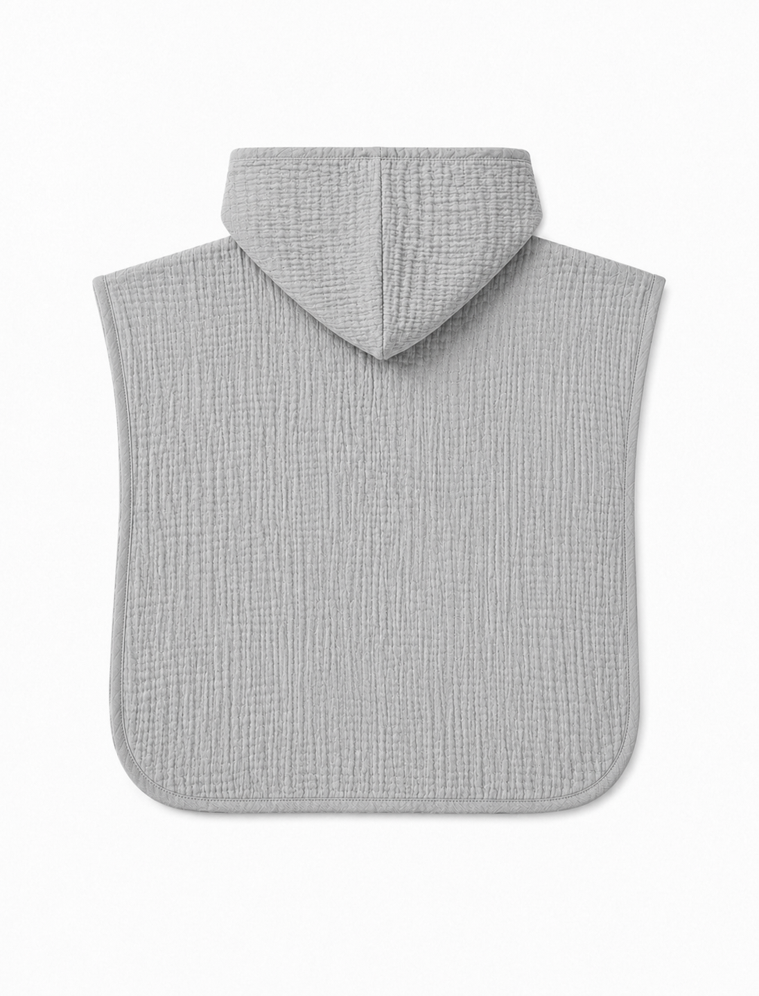 Müslin Bebek Pançosu – Gri | %100 Pamuk Kapüşonlu Panço