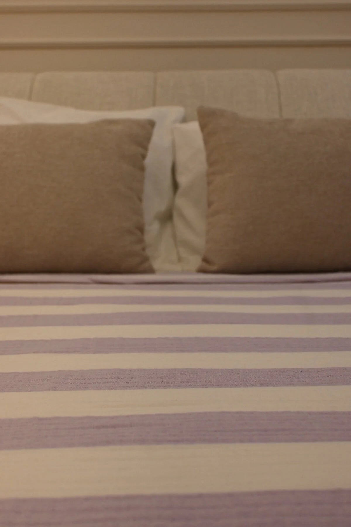 Double-Sided Muslin Quilt Purple/White