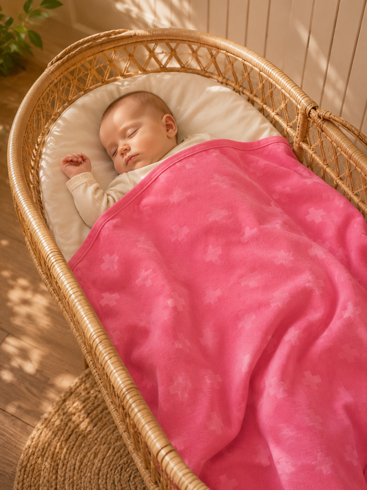 Bambu Müslin Bebek Battaniyesi |Pembe